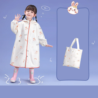 Kinderen regenjas met schooltas EVA materiaal conventionele grootte aangepaste kleur