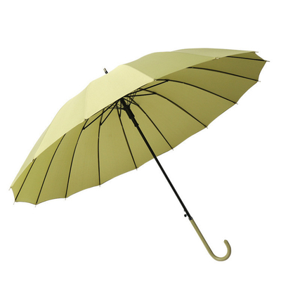 Minimalisme Leer Handle 16 Bone Double Weer paraplu voor reclame cadeau