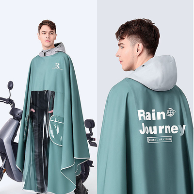 Lange bodymotorige regenponcho voor universele volwassenen die in 2023 in elektrische batterijwagens rijden