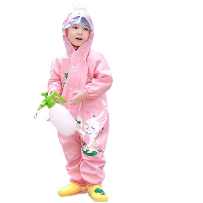 Kindergarten Baby Rain Gear met tekenfilm Dinosaurus Print voor buitenactiviteiten