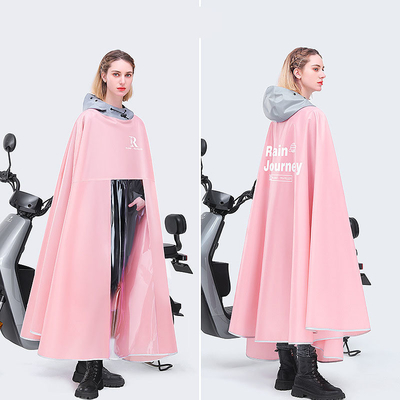 Conventioneel formaat regen poncho voor elektrische auto's 100% polyester Pongee stof