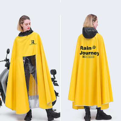 Conventioneel formaat regen poncho voor elektrische auto's 100% polyester Pongee stof