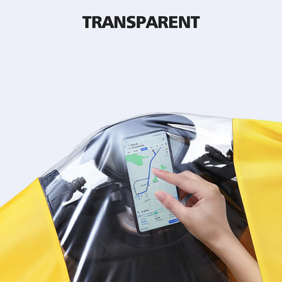 Conventioneel formaat regen poncho voor elektrische auto's 100% polyester Pongee stof