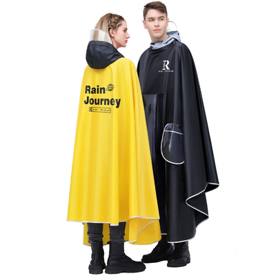 Conventioneel formaat regen poncho voor elektrische auto's 100% polyester Pongee stof