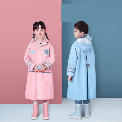 Outdoor Wandeling Regen Gear Kinderen Polyester Cartoon One-Piece Raincoat met Custom Logo