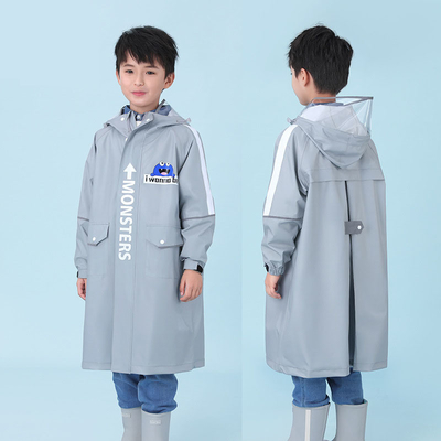 Custom Logo Printing Kinderen regenjas voor jongens en meisjes Schoolkleding