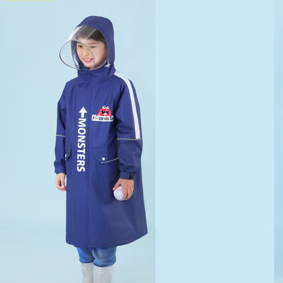 2023 Kinderen regenjassen Jongens basisschool Waterdichte kleding met tas en poncho