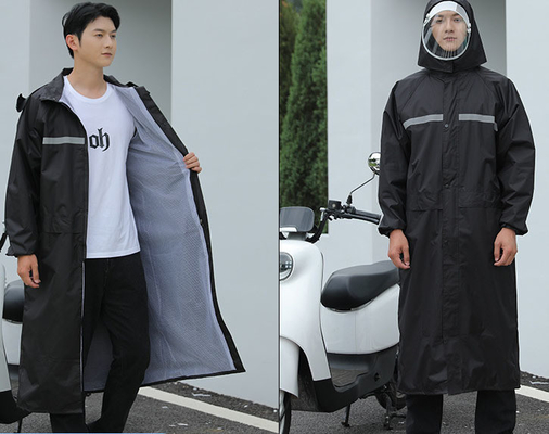 Gepersonaliseerd logo waterdicht Eénpersoons regenbekleding gemaakt van Oxford-doek voor buiten