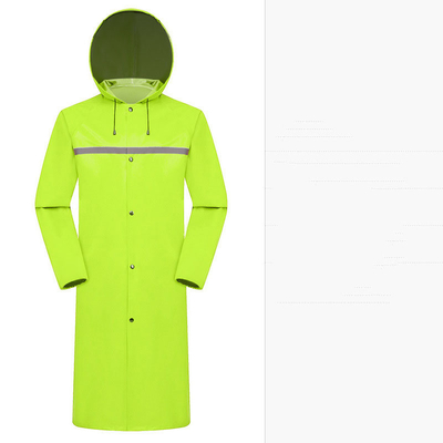 Mannen en vrouwen Arbeidsbescherming Oxford Stof Lang Reflectief Regenjas met Custom Logo