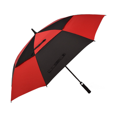 Gepersonaliseerd logo 8-Bone Automatische Dubbellaag Golf Mensen Paraplu voor stormachtige dagen