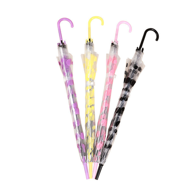 Transparante automatische paraplu met aanpasbaar logo All in 1 functie 21 inch * 8k