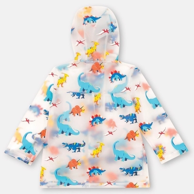 Jongens en meisjes basisschoolstudenten Poncho regenjas met groot kind ontwerp