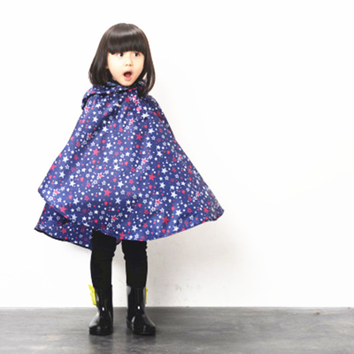 Grondschoolleerlingen regenjas lichtgewicht en schattig Baby Star Cape Poncho Manufacture