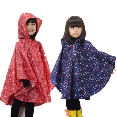 Kinderdagtas voor jongens en meisjes Druk sterren Dunne kap Regenjas Polyester