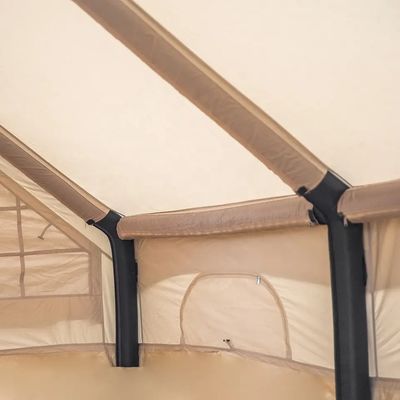 Outdoor Camping Family Air Inflating Tunnel Tent met pomp in wit draagbaar ontwerp