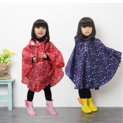 Kinderdagtas voor jongens en meisjes Druk sterren Dunne kap Regenjas Polyester