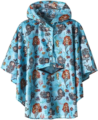 Polyester regenjas Cartoon schattig jongens en meisjes schoolreis regenjas met tasje Bit Poncho