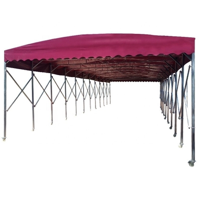 Outdoor Entertainment Stretching Push and Pull Tent met Custom Top Cover Parking