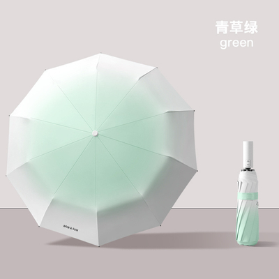 Volledig automatische paraplu 8k zon en regen dubbel vinyl zonnebrandcrème drievoudig groot paraplu