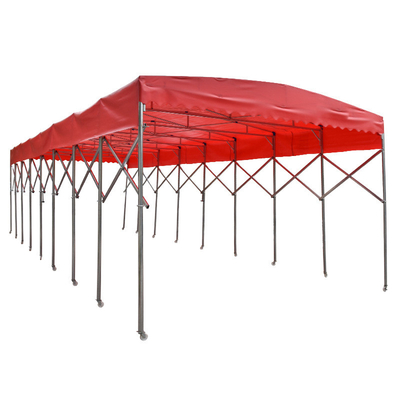 Gegalvaniseerd stalen frame tarpolin canopy voor het rekken duwen en trekken auto parkeer tent