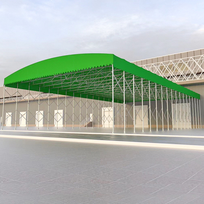 Gegalvaniseerd stalen frame tarpolin canopy voor het rekken duwen en trekken auto parkeer tent
