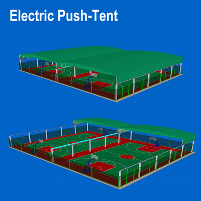 Aluminiumframe opneembare luifel voor buiten- en algemene elektrische parkeergarages