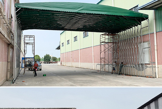 Aluminiumframe opneembare luifel voor buiten- en algemene elektrische parkeergarages