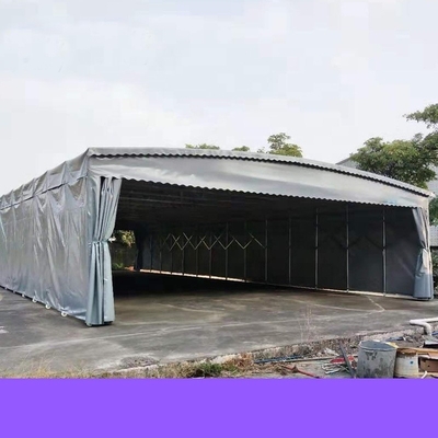Op maat gemaakte buitenvouwbare grote opslagplaats Canopy en staalstructuur Garage mobiele tent