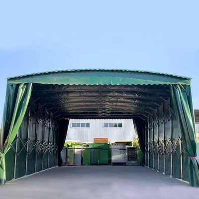 Op maat gemaakte buitenvouwbare grote opslagplaats Canopy en staalstructuur Garage mobiele tent
