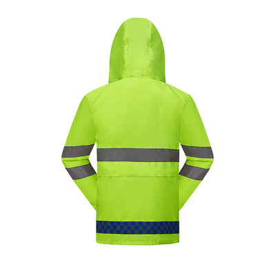 Bubble Tea Reflective Strip Hooded Regenpak Regenpak voor eenpersoonsregenpak