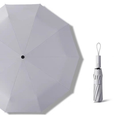 Compact drievoudig glasvezel frame zonne-UV paraplu voor mannen en vrouwen