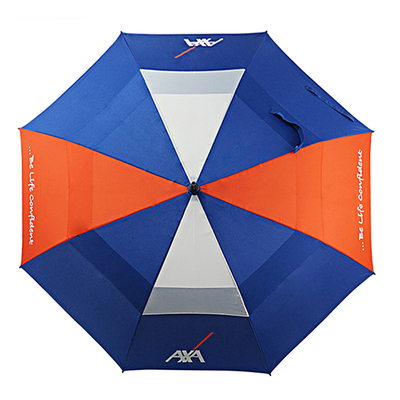 30 inch grote winddichte Custom Golf paraplu met merk logo afdrukken en dubbele lagen