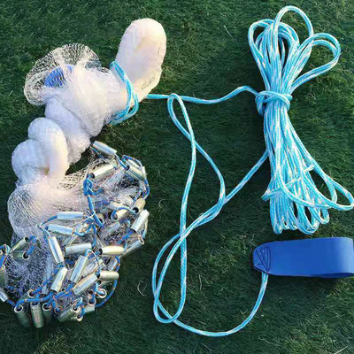 6ft enkel knoop gesweisde ijzeren keten Nylon groot vissersnet met duurzaam materiaal