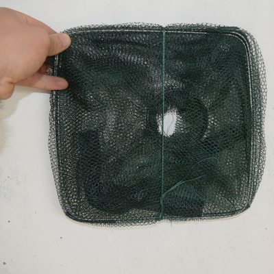 Dubbele knoop garnalenkooi vissersnet handgegooid gereedschap voor kreeft krab eel paraplu