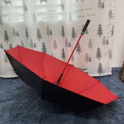 CLASSIC Design Style Rechte golfparaplu met automatisch open en zwart bekleed glasvezel