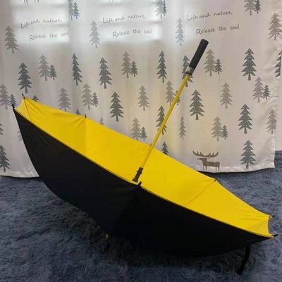 CLASSIC Design Style Rechte golfparaplu met automatisch open en zwart bekleed glasvezel