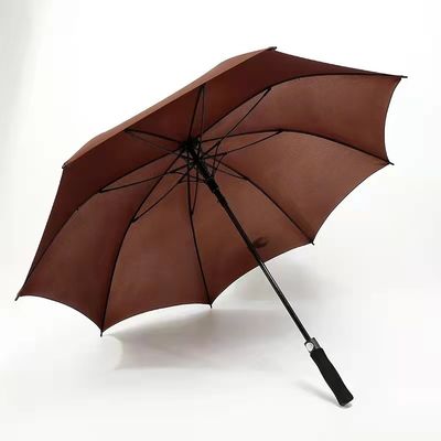 Gepersonaliseerde kleur heldergeel logo RPET Golf paraplu voor buitenactiviteiten