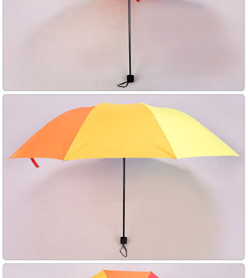 Drievoudig paraplu Custom Logo Reclame paraplu met 190T Nylon Stof