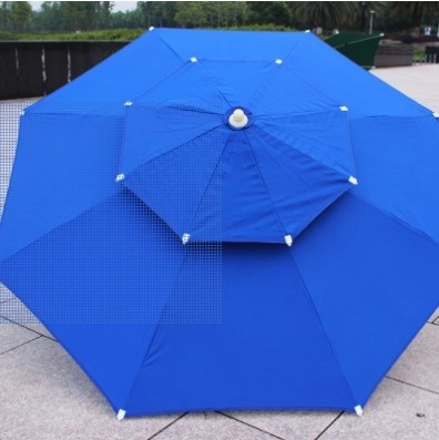 Buitenmeubilair 2,5 m Double Top Fiber Umbrella voor zonbescherming en winddichtheid