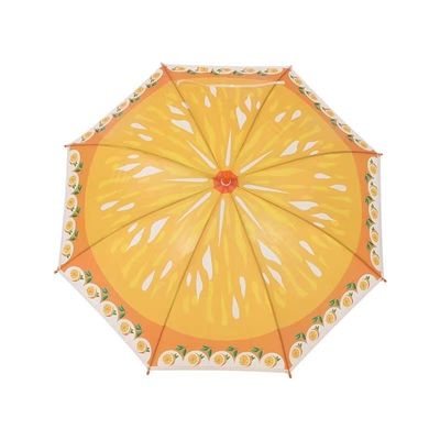 Gekrompen handvat rechte vrucht afdruk kinder paraplu creatief ontwerp voor kindercadeau