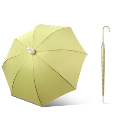 Reizigersbedrijf Rechte paraplu met anti-druppel plastic mouwdoek J Stick Handle