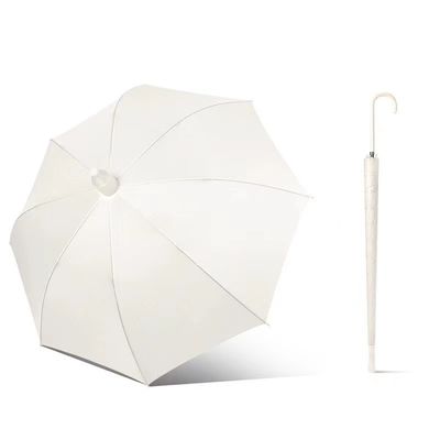 Reizigersbedrijf Rechte paraplu met anti-druppel plastic mouwdoek J Stick Handle