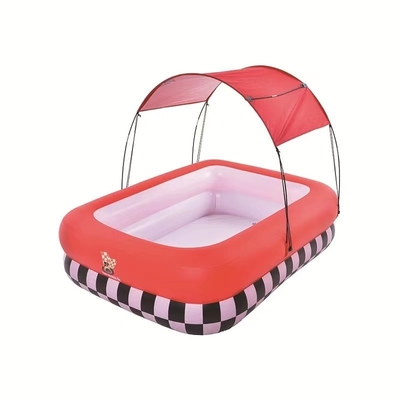 Niet gecoate zeil afwerking kinderen opblaasbare circus tent zwembad voor een groot gezin