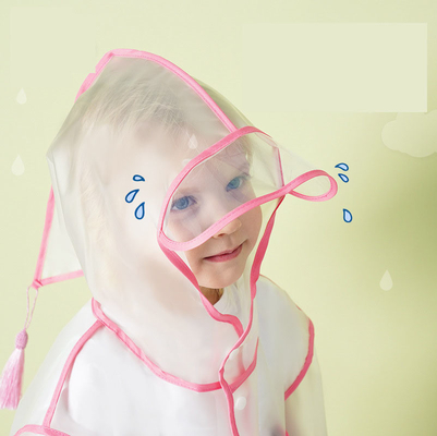 Eénpersoons regenbekleding kleine dinosaurus cartoon poncho voor basisschoolleerlingen