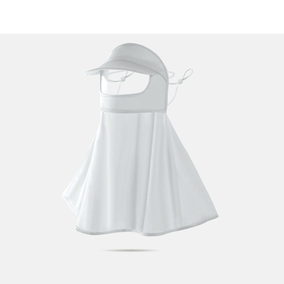 CLASSIC Design Style Buiten zonnehoed met gezichtsmasker Ademhalende Beach Dames Visor Hoed