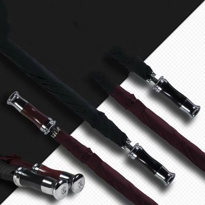 Handmatig openen 24 inch 8K Golf paraplu met onderscheidend ontwerp en glasvezel schacht