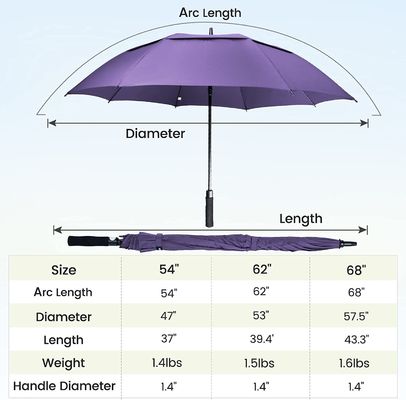 Custom Printing Pattern 8K Golf paraplu met grotere wind- en waterdichte ontwerp