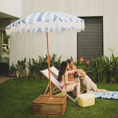 Grote pop-up anti-UV draagbare zonnescherm strand tent met aangepaste logo glasvezel frame
