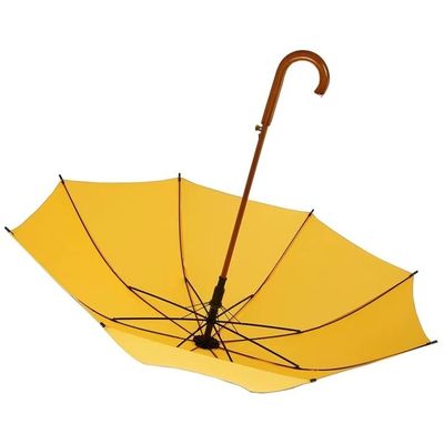 Zakelijk cadeau 8K 23 inch glasvezel frame rechte bot paraplu met een stuk handvat