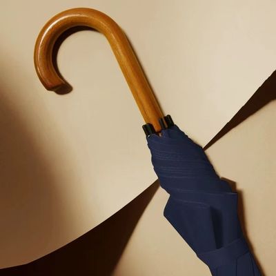 Zakelijk cadeau 8K 23 inch glasvezel frame rechte bot paraplu met een stuk handvat